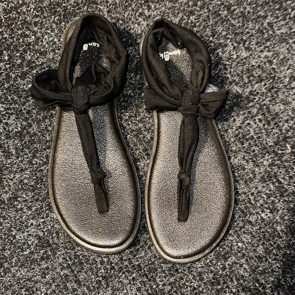 Sanuk Black Women's Sandals